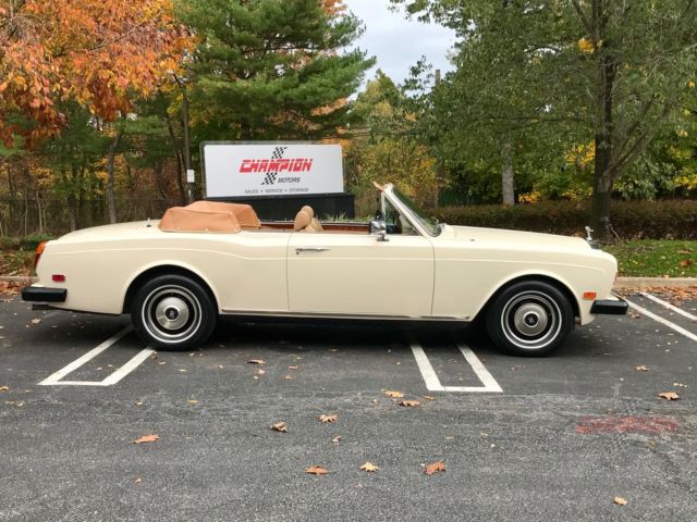 1982 rolls royce corniche 54551 miles cream 6.8l automatic