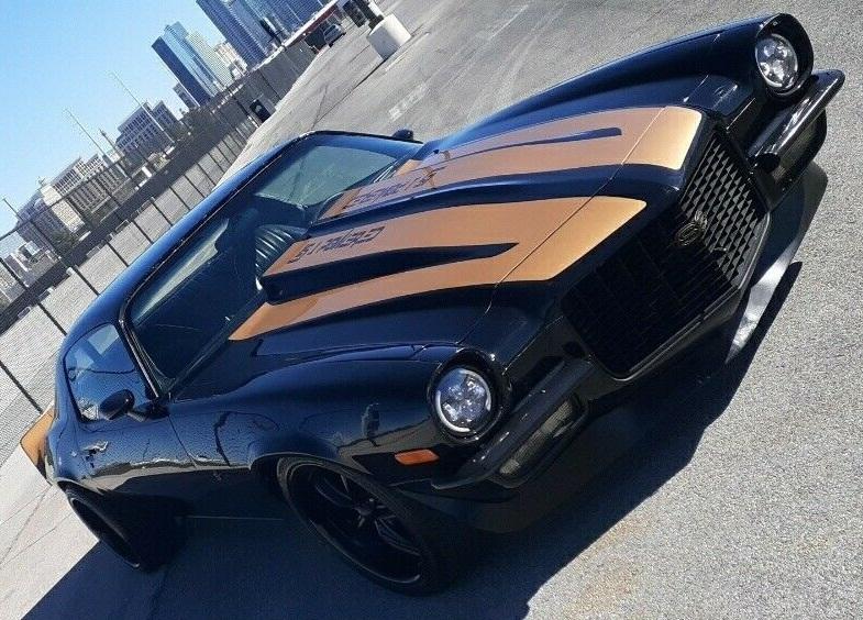 1971 chevrolet camaro ss super sport sportscar black rwd automatic