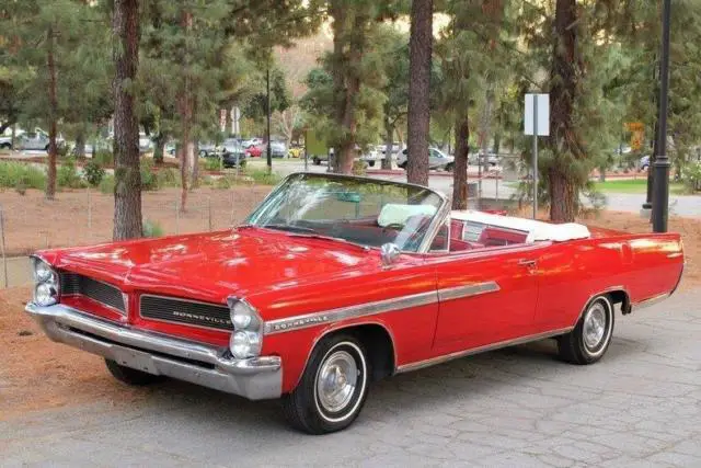 1963 pontiac bonneville convertible 105489 miles red convertible 389 4bl automat