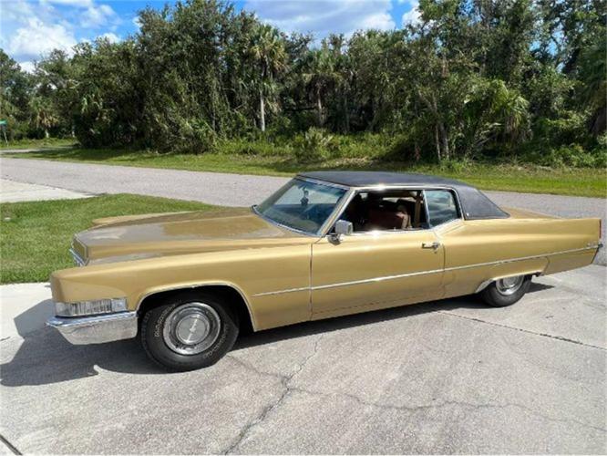 1969 cadillac coupe deville in cadillac, michigan