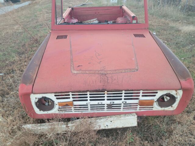 1976 ford bronco red 4wd manual