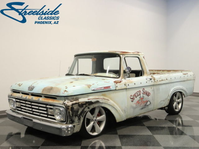 patina shop truck, fuel inj 4.6l ford, modern chassis, quality build, cold ac!