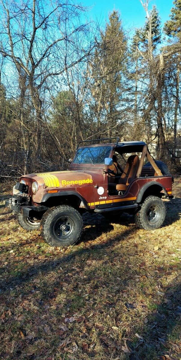 1980 amc jeep renegade. cj5. cj-5. clean arizona jeep. t176. warn 8274 winch