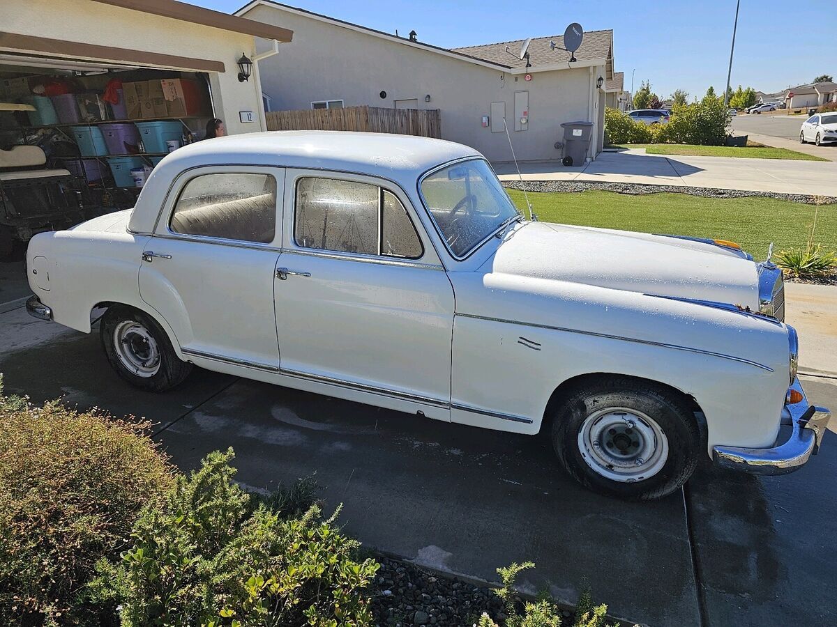1957 mercedes-benz 219 coupe white rwd automatic