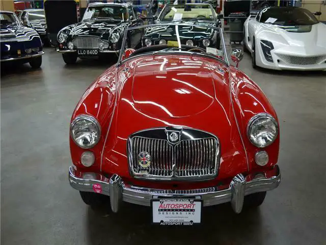 1962 mg a roadster 90572 miles red roadster manual