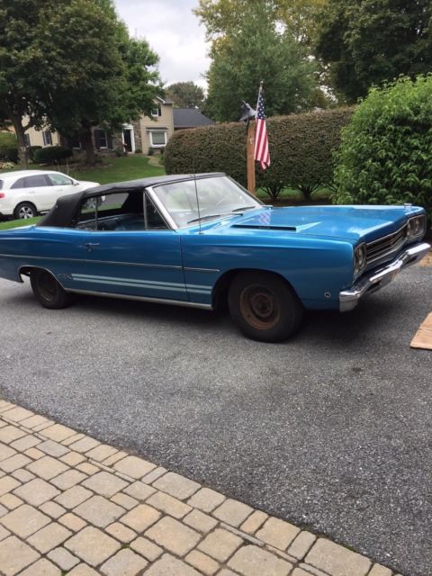 1968 plymouth gtx convertible numbers matching 2nd owner