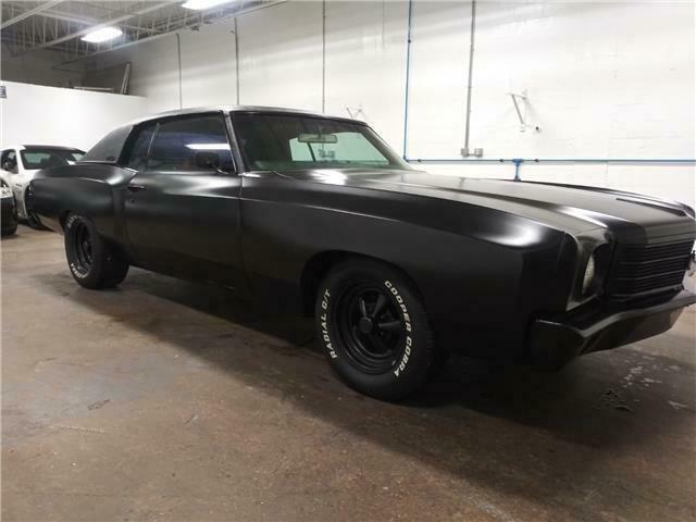 1970 chevrolet monte carlo coupe 0 satin street rod black coupe v8 350ci automat