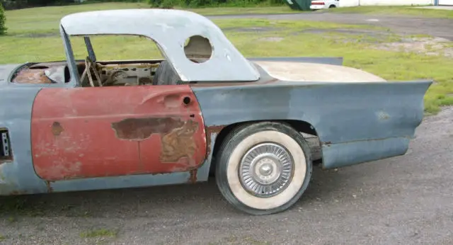 1957 ford thunderbird project car for restoration or parts