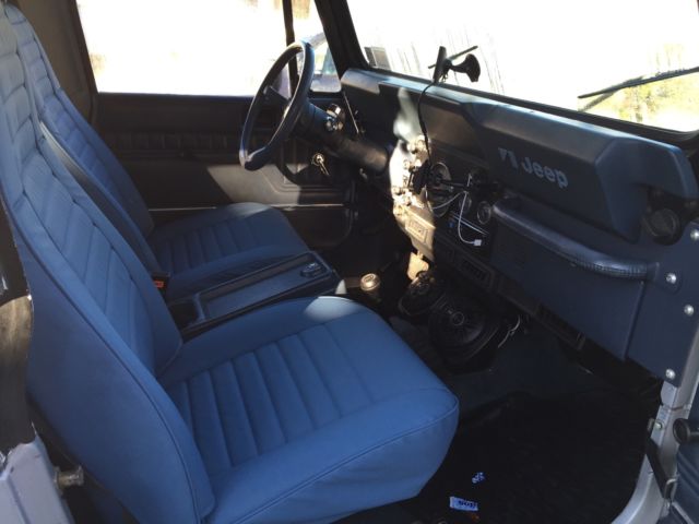 1983 jeep cj7 limited edition rust free auto 6cyl 123k silver rare winch