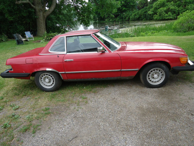 vintage 1983 mercedes benz 380sl removable hardtop project car restoration parts