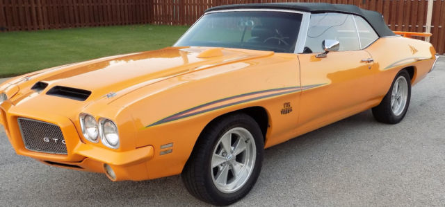 1971 pontiac gto judge convertible (lemans conversion) 455 ho 4spd manual nice!!