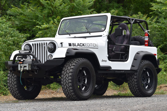 custom 1980 black edition jeep cj7 resto mod