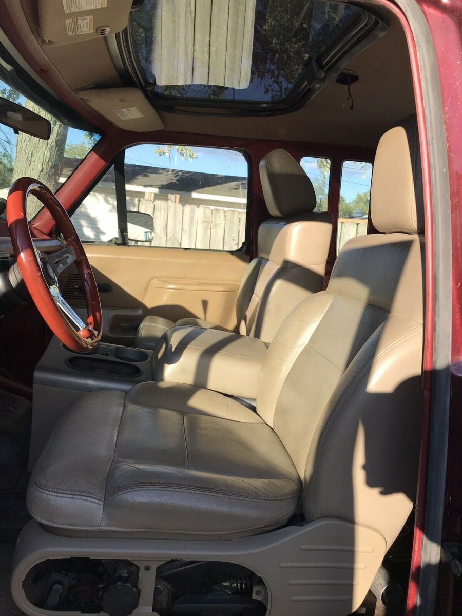 1991 ford f-150 pickup red 4wd automatic xlt