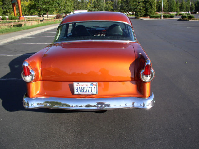 55 ford customline 2 dr. 292 v8, 4 speed custom hot rod
