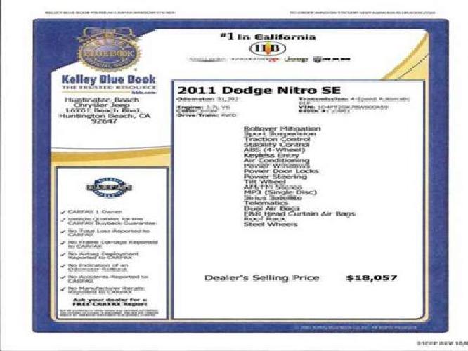 2011 dodge nitro se in huntington beach, ca