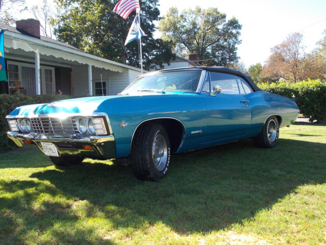 outstanding! 1967 impala ss convertible, orig. 327, turbo 350, 12-bolt; (video)