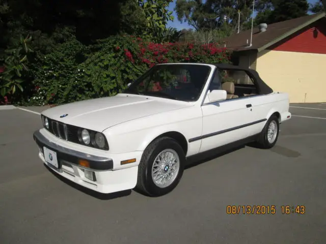 1991 bmw 325i e30 5 spd 87k white gorgeous matching vin cleantitle runs exlnt