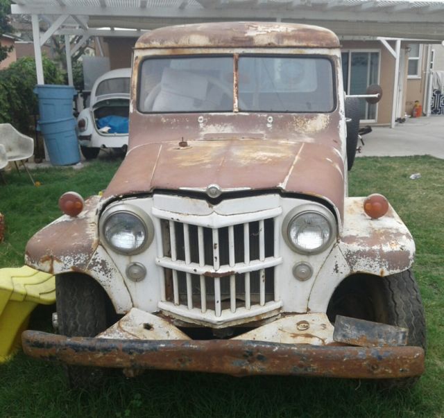 1955 willy's pickup-lots of patina 4x4