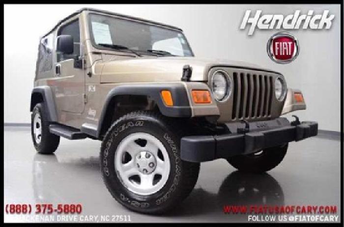 used 2004 jeep wrangler x 4x4 coupe, 23,599 miles in cary, nc