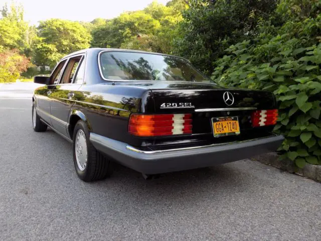 1991 mercedes benz w126 420sel investment grade ~black/saffron ! ~look~