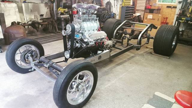 ford model t sedan rat rod blower motor
