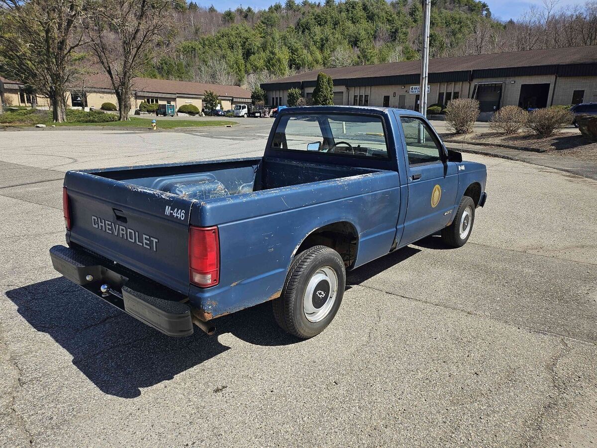 1991 chevrolet s truck pickup blue s10