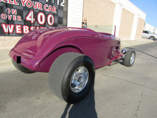 1934 ford roadster 454ci v8 mild cam holley carb suicide doors fiber glass body