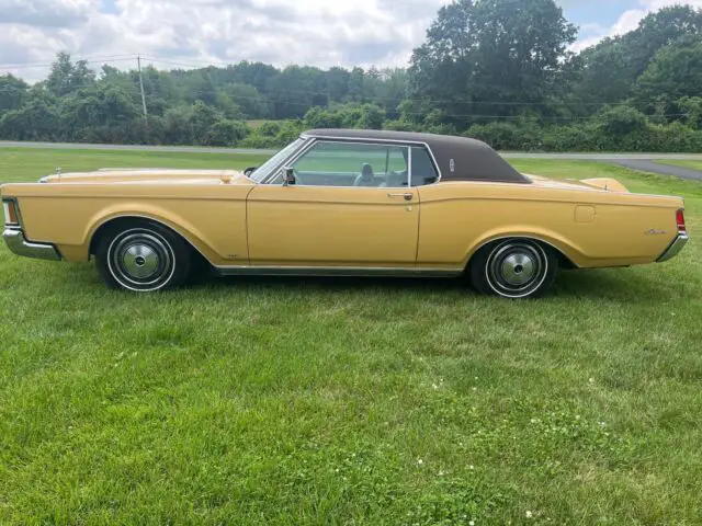1971 lincoln continental mk iii coupe yellow rwd automatic mark iii