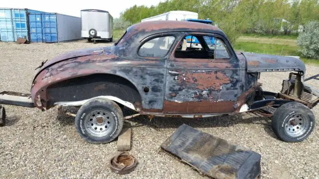 1940 chev coupe--old dirt track racer from the 1950"s-1960"s no motor or trans