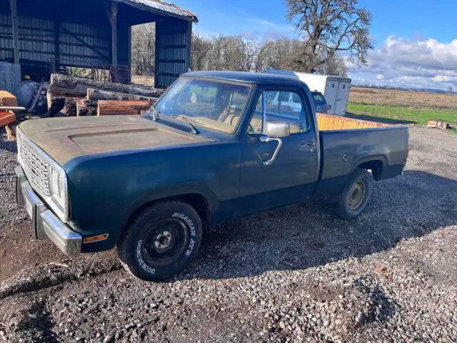 1978 dodge d150 pickup green rwd automatic adventurer