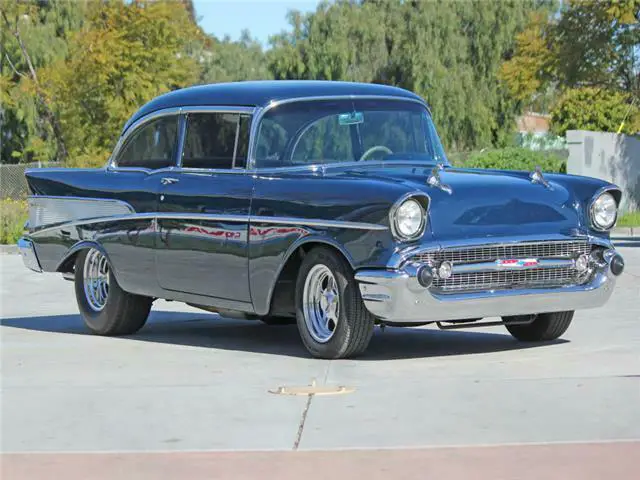 1957 chevrolet bel-air trim 150 502 v8 automatic leather air conditioning