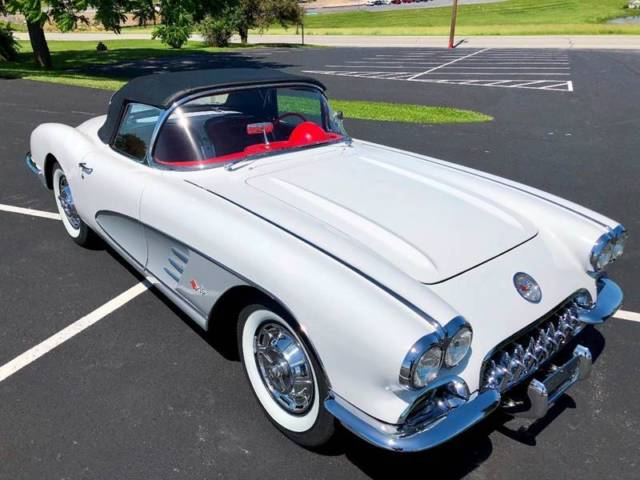 1959 chevrolet corvette body off restored*white/red*#match283/230hp*4spd* manual