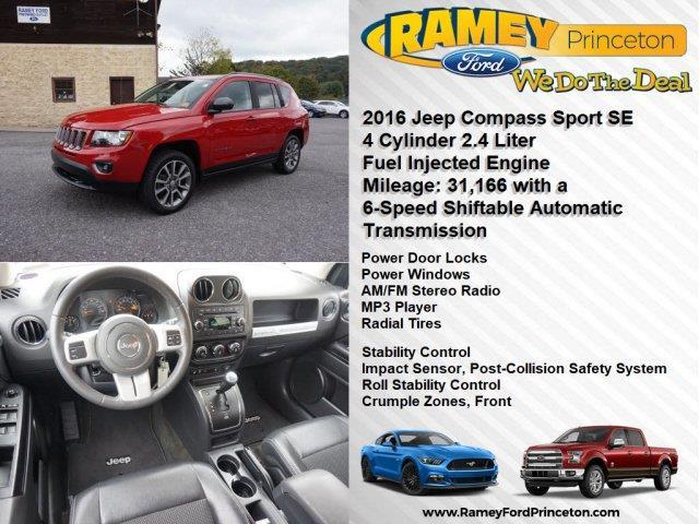 2016 jeep compass sport 4x4 sport 4dr suv for sale in elgood, west virginia