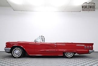 1960 ford thunderbird convertible! red. #s matching!