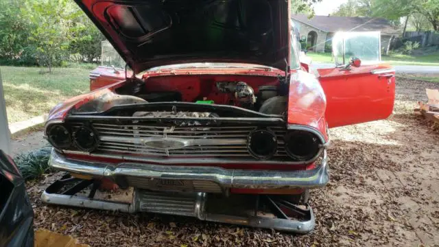 1960 chevrolet impala sedan with sport roof - project car / parts donor car