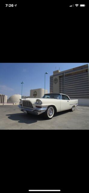 1957 chrysler 300 white rwd automatic