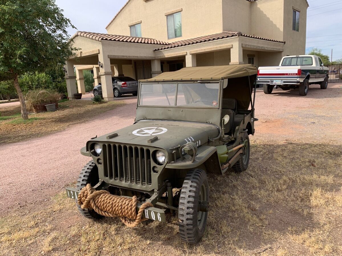 1943 ford gpw brown 4wd manual military