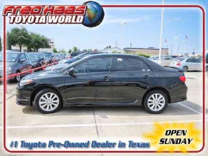 2010 toyota corolla sport cruise control one owner in spring, tx
