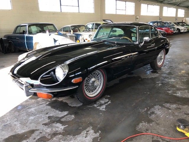 1969 jaguar e type coupe black on black
