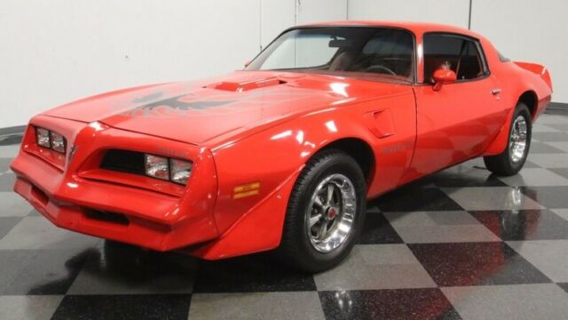 classic vintage chrome trans am firebird 400 v8 auto trans red