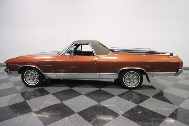 1971 chevrolet el camino 95952 miles copper brown metallic pickup truck 350 v8