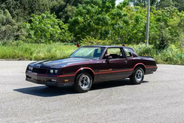 1985 chevrolet monte carlo ss super sport dark maroon metallic