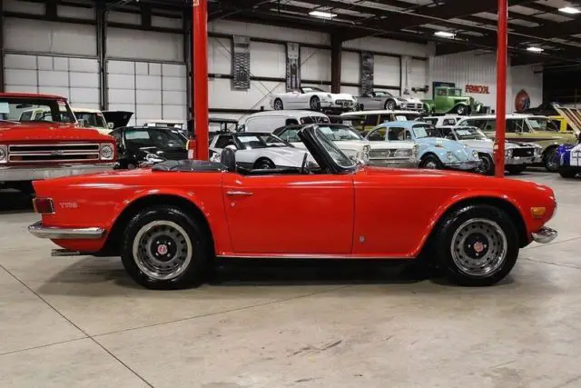 1972 triumph tr6 88545 miles red convertible 6 cylinder manual