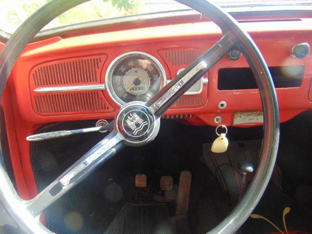 1969 volkswagen beetle vw bug red convertible no reserve (like 66, 67, 68, 70)