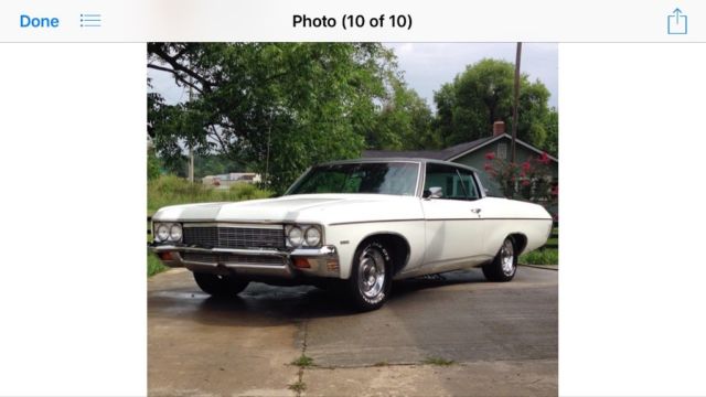 1970 chevrolet impala great condition. numbers matching car and only 73k miles