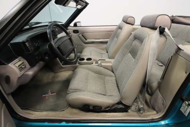 5.0l v8, auto, ps, front discs, $4k in recpts, fctry color, gr8 droptop fox body