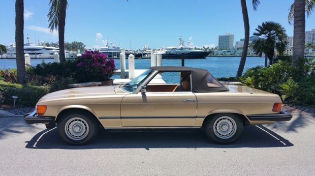 1980 mercedes-benz 450 sl floirda car new top tires tune up and serviced