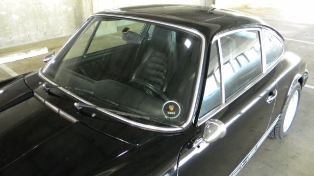 porsche 911 s 1976 w/ 3.0 sc engine black / black leather sunroof ssi headers