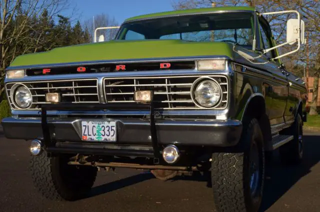 1974 ford f-250 ranger 3/4 ton classic factory highboy 4x4 4-spd 2dr reg cab lb