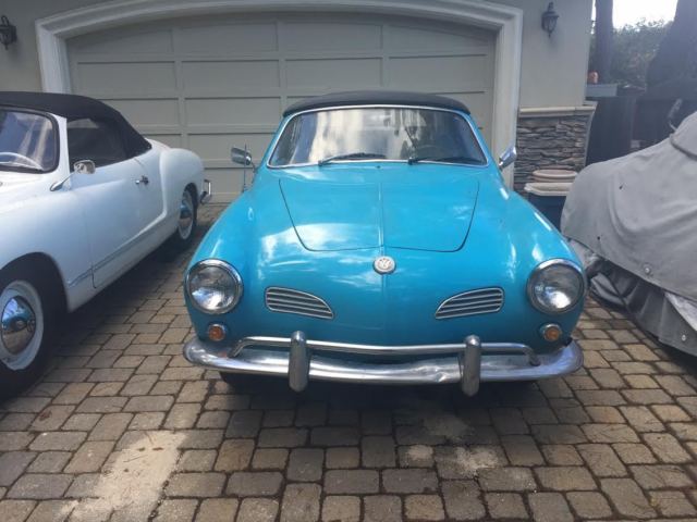 1963 vw volkswagen karmann ghia convertible